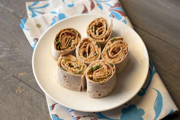 lavash roll med kyckling och ost