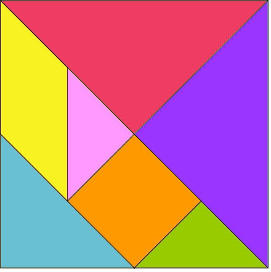 Tangram med egna händer