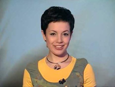 Vacker TV-presentatör Olga Marami