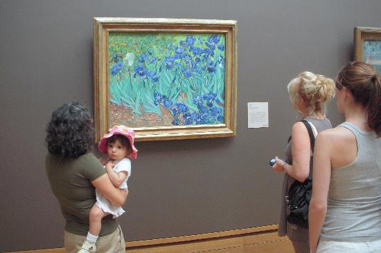 Låt oss prata om hur han målade målningen "iris" av Van Gogh