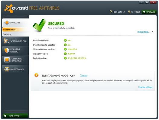 Gratis Antivirus för Windows 7 - Avast Free Antivirus