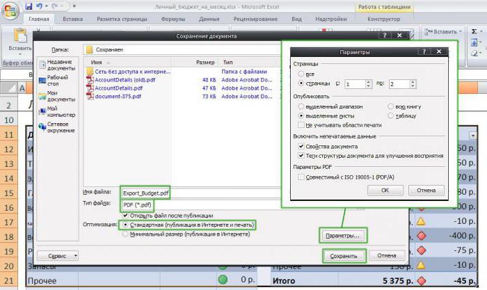 konvertera Excel till pdf