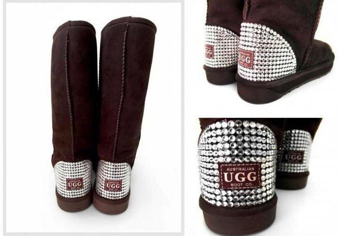 Uggs med strass - moderiktiga och bekväma skor för varje dag