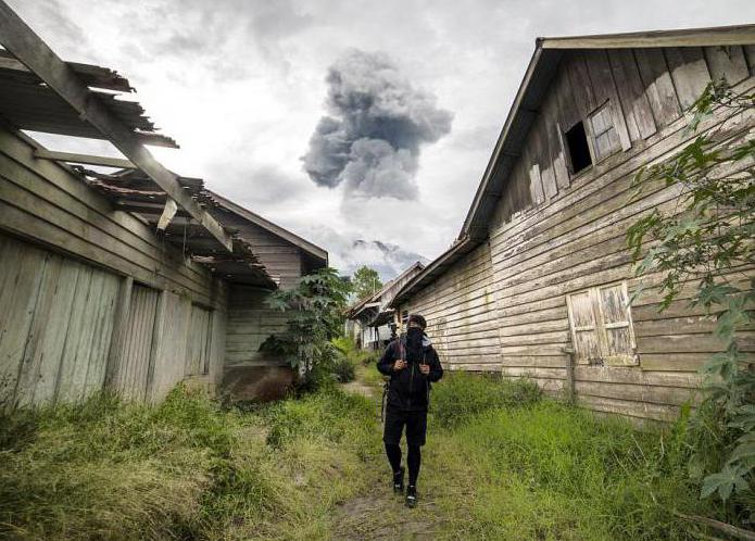 Indonesisk vulkan Sinabung (foto)