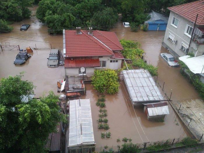 Översvämning i Albena. Bulgarien