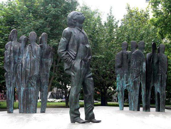 Monument till Brodsky i Moskva - ett monument till eran