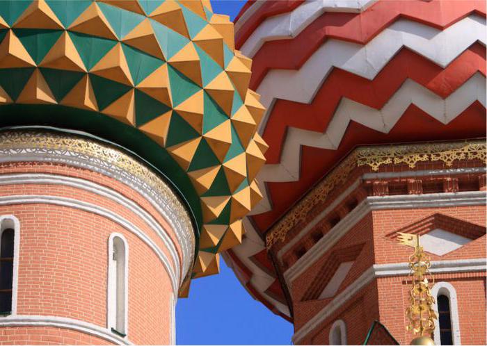 Kort beskrivning av St Basil's Cathedral: komposition