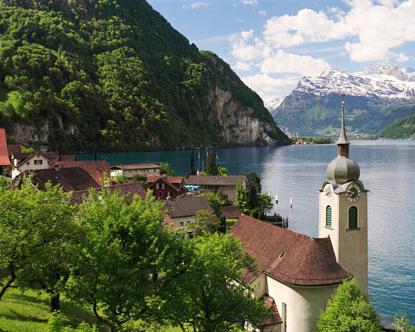 De bästa badorterna i Slovenien och Schweiz